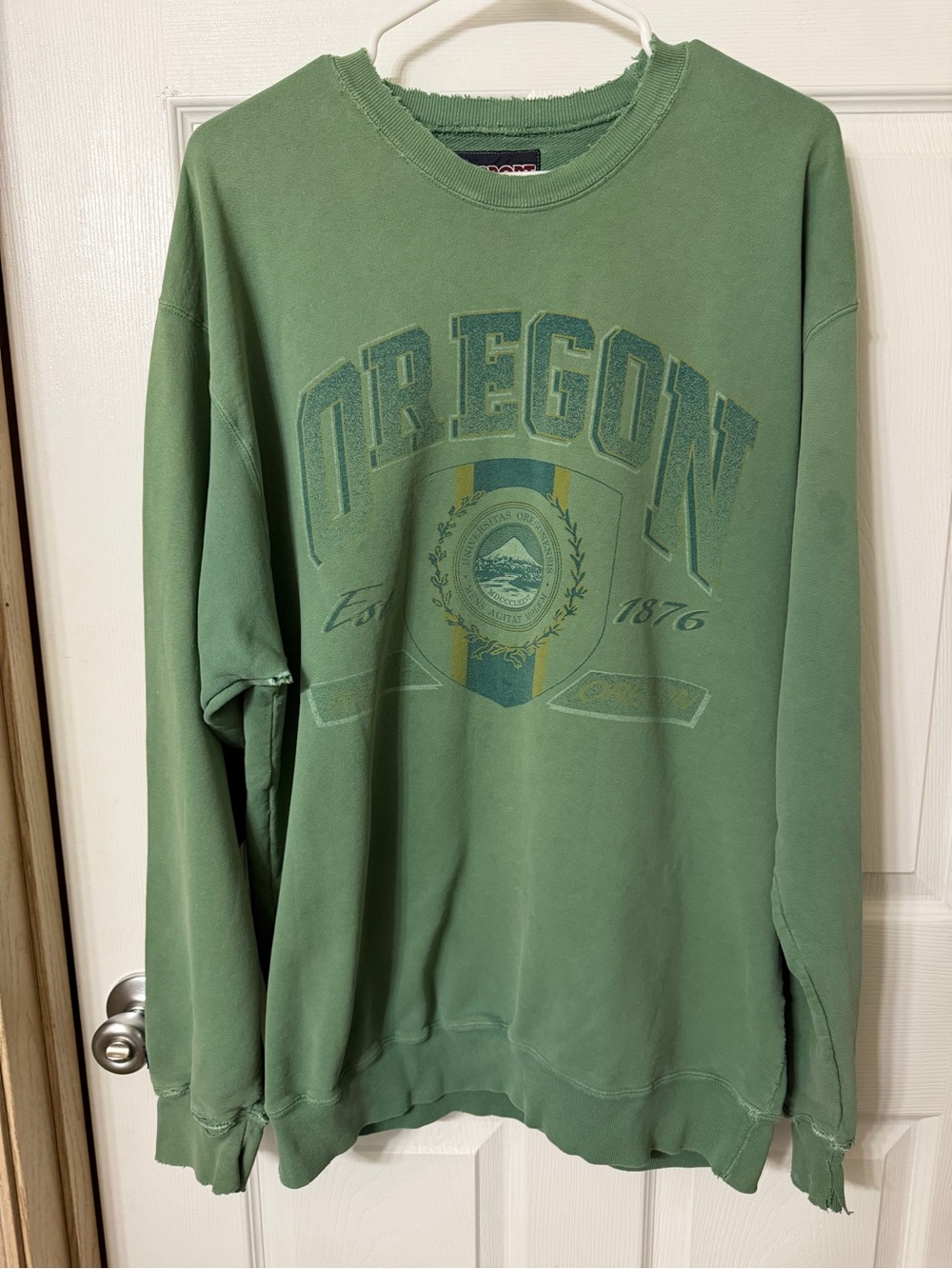 Jansport Olive Green Oregon Crewneck Sweatshirt